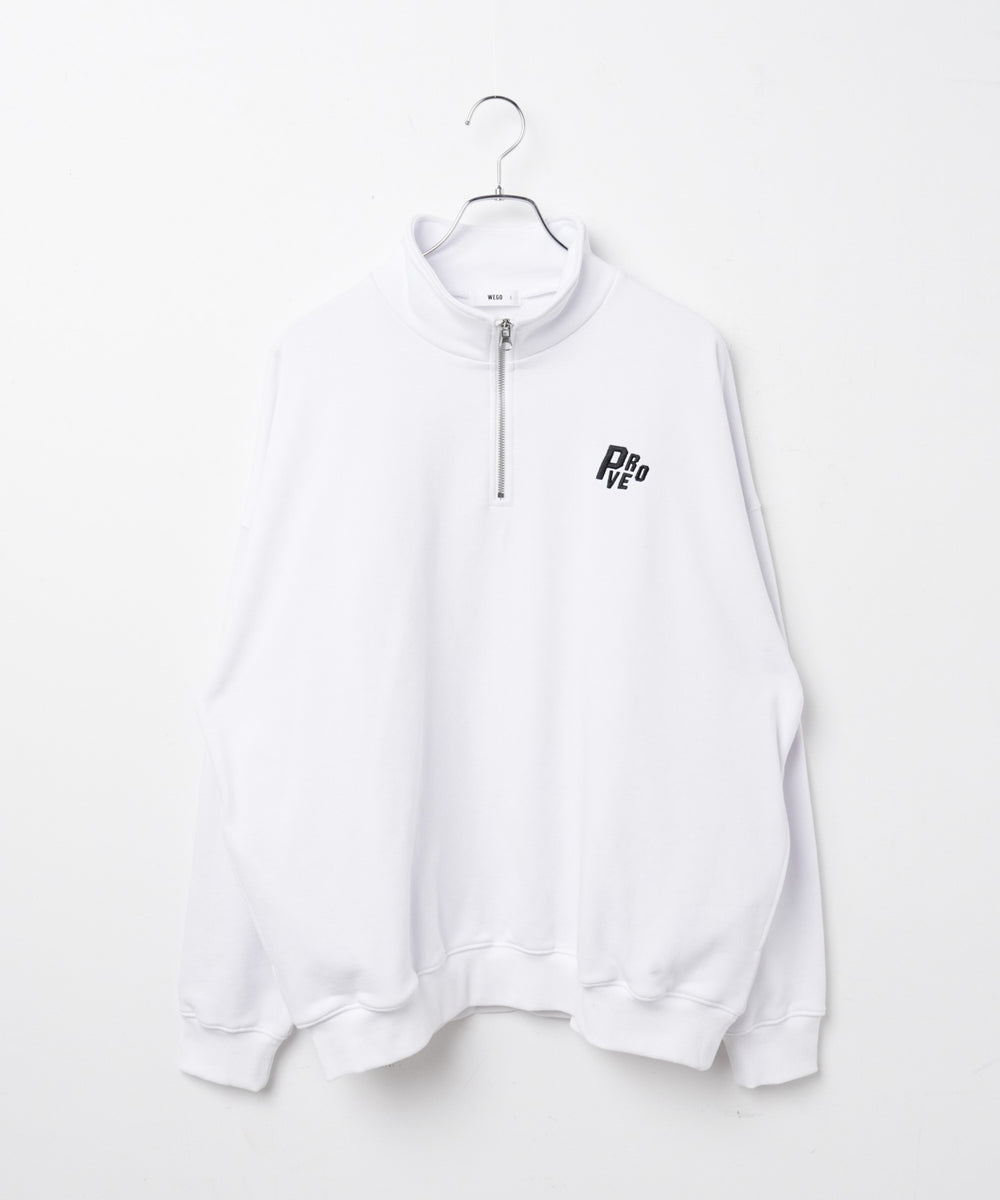 ヘビーウエイトハーフZIPワンポイントPO