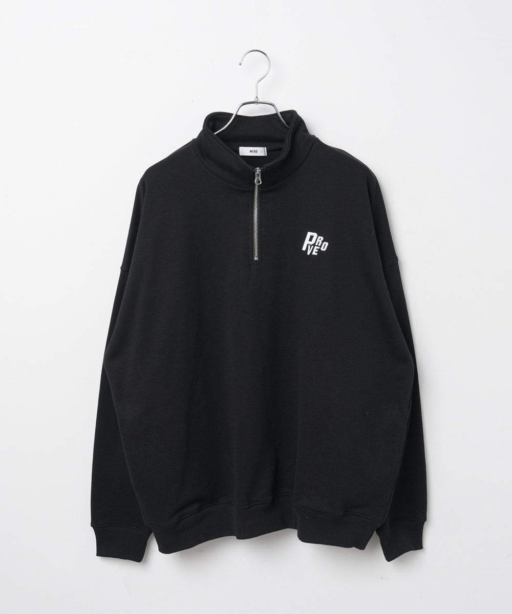 ヘビーウエイトハーフZIPワンポイントPO