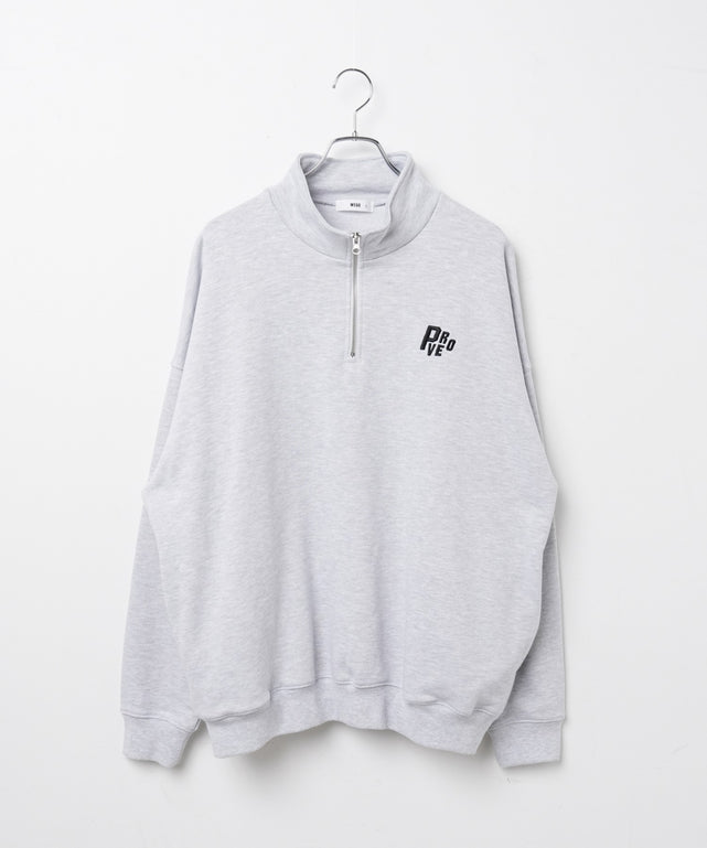 ヘビーウエイトハーフZIPワンポイントPO