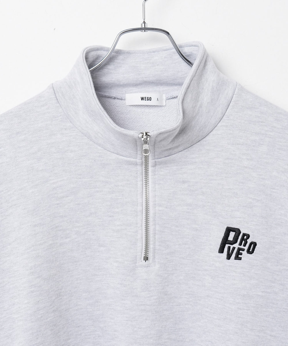 ヘビーウエイトハーフZIPワンポイントPO