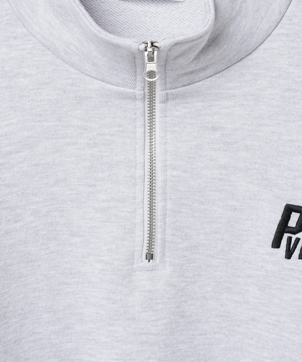 ヘビーウエイトハーフZIPワンポイントPO