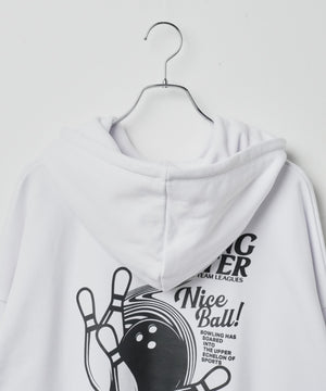 ヘビーウエイトユニークモチーフプルパーカー