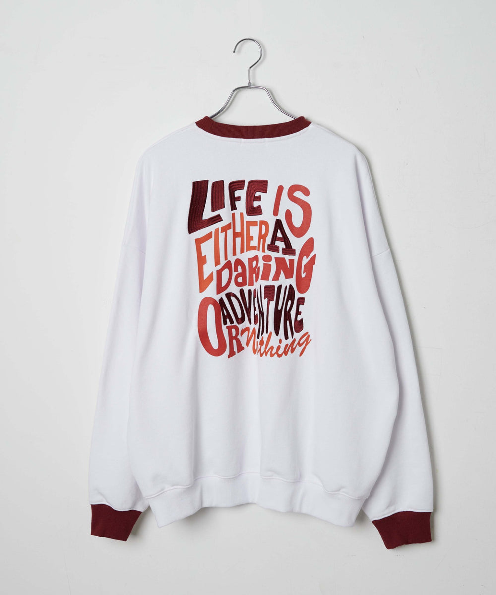 ヘビーウエイトファンシーロゴプルオーバー