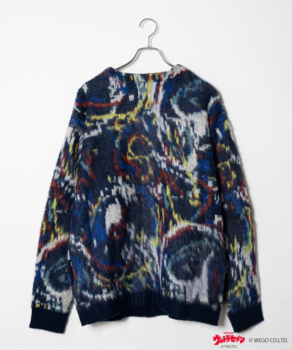 ウルトラマン　モヘアライクBIGカーディガン