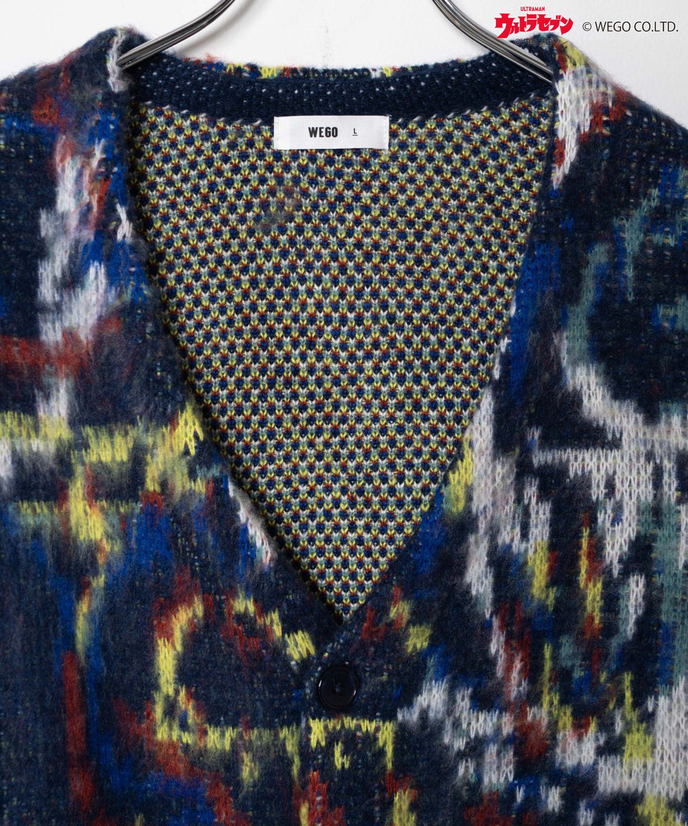ウルトラマン　モヘアライクBIGカーディガン