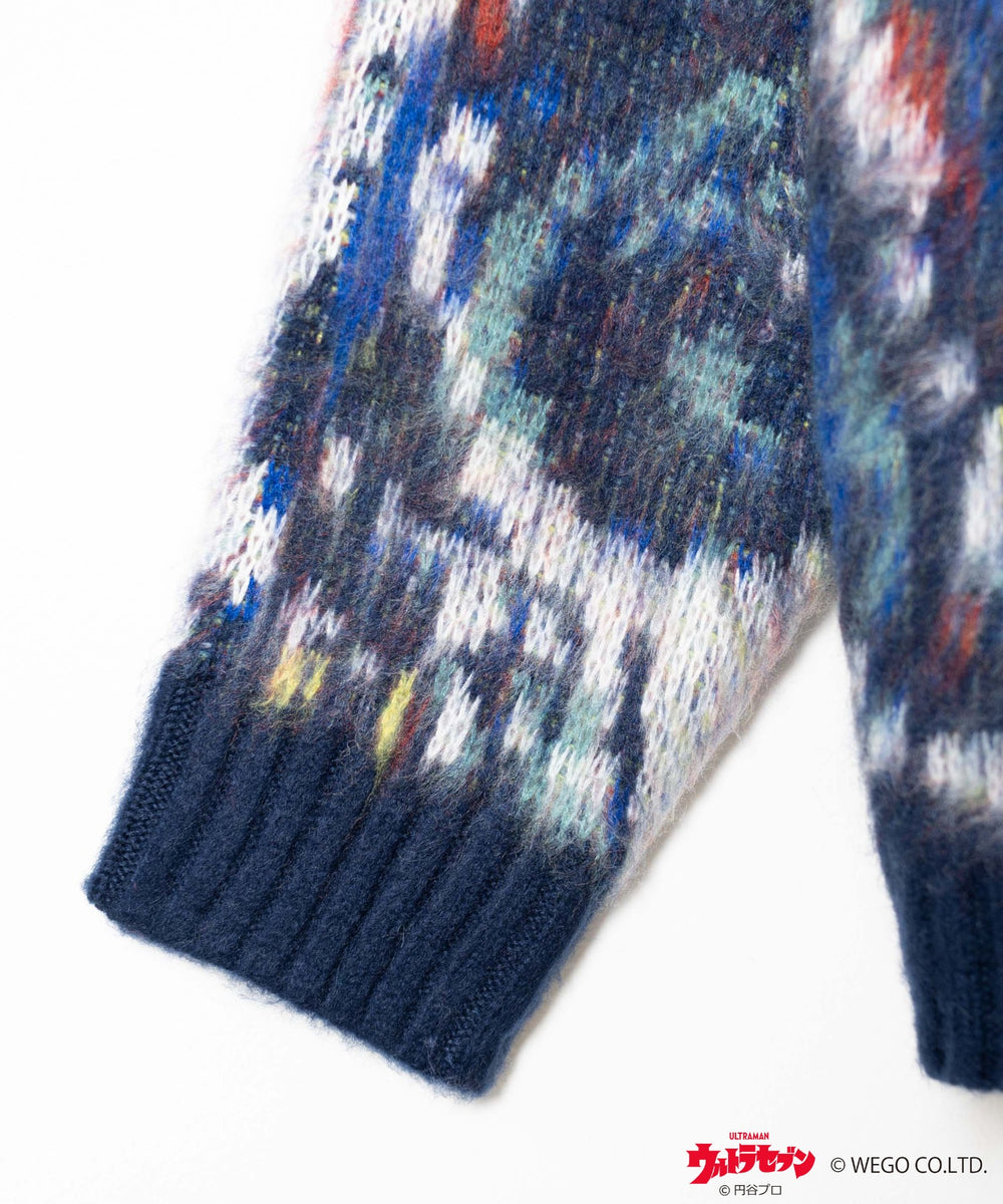 ウルトラマン　モヘアライクBIGカーディガン