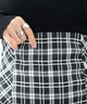 ブラック系チェック　モデル:163cm F着用