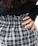 ブラック系チェック　モデル:163cm F着用