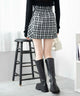 ブラック系チェック　モデル:163cm F着用