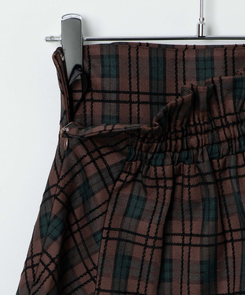 チェック切替ミニスカート