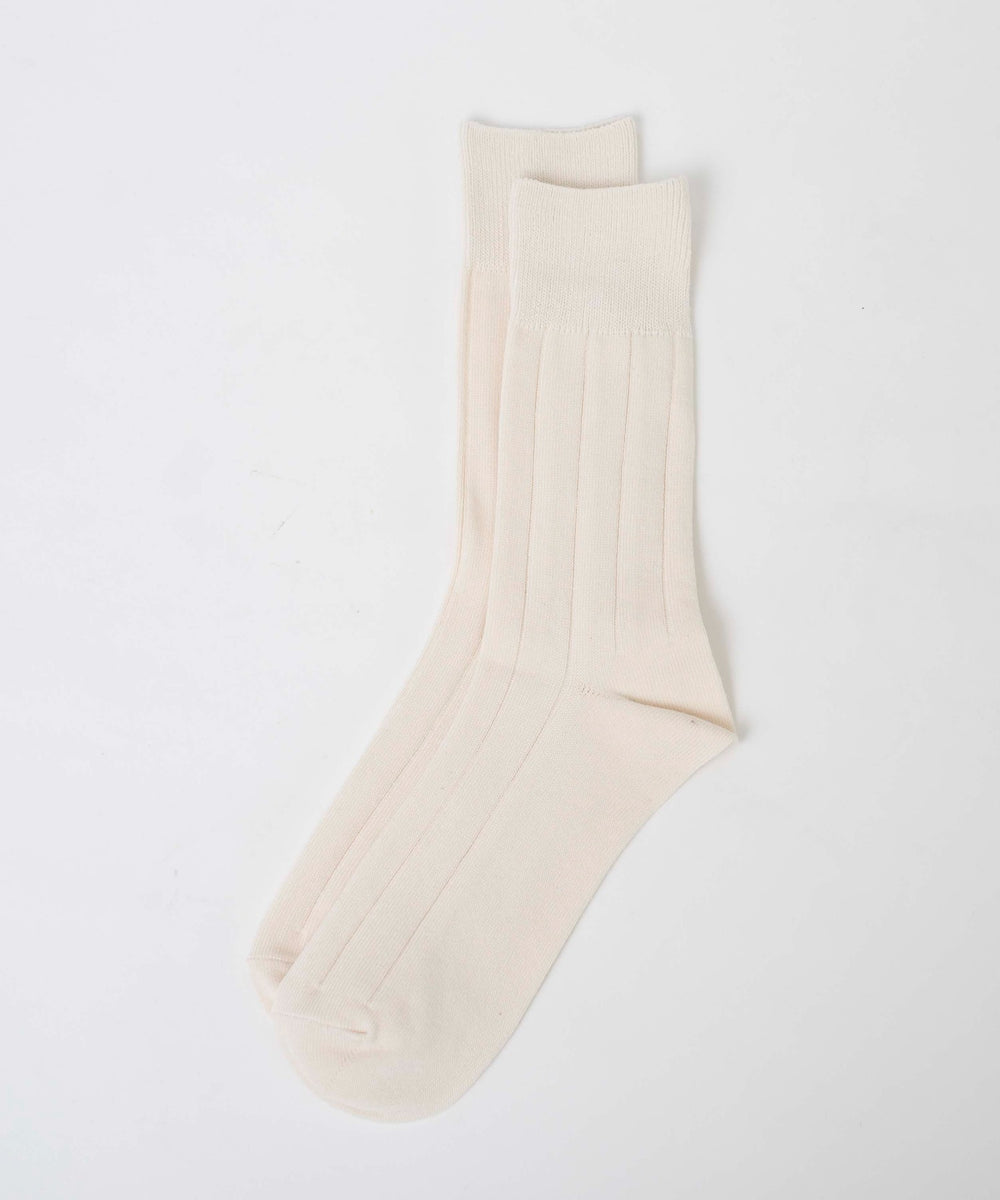 無地リブソックス（R）(25-27cm)