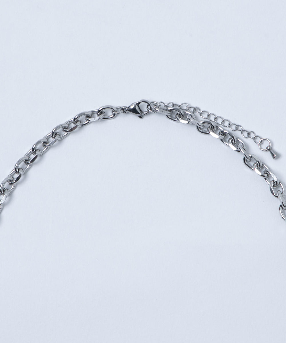 Mサージカルステンレスチェーンネックレス