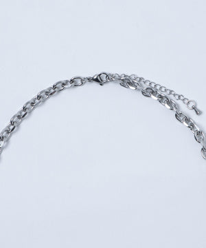 Mサージカルステンレスチェーンネックレス