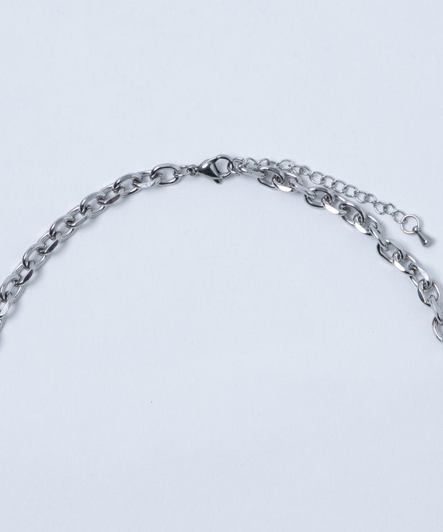 Mサージカルステンレスチェーンネックレス