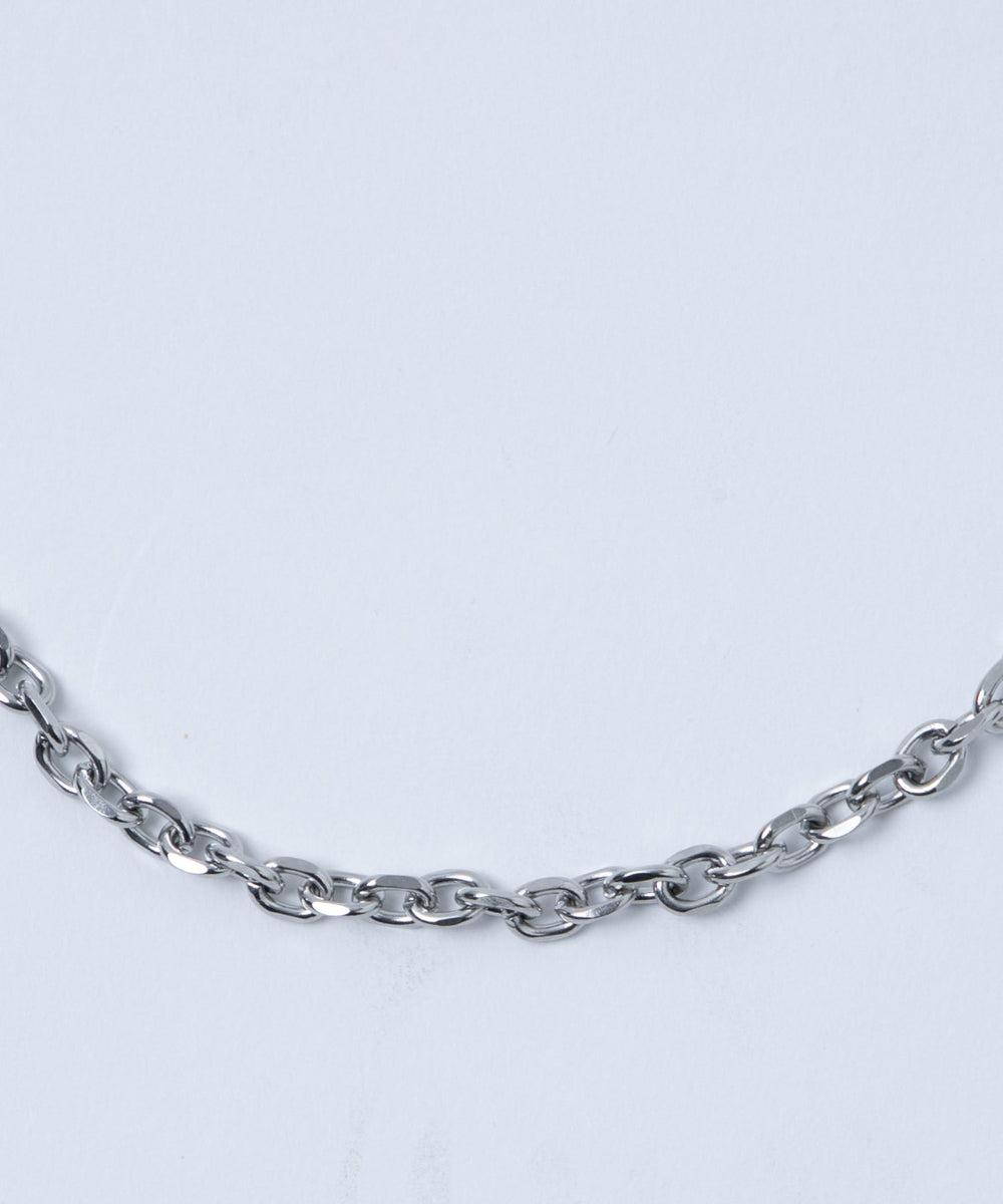 Mサージカルステンレスチェーンネックレス