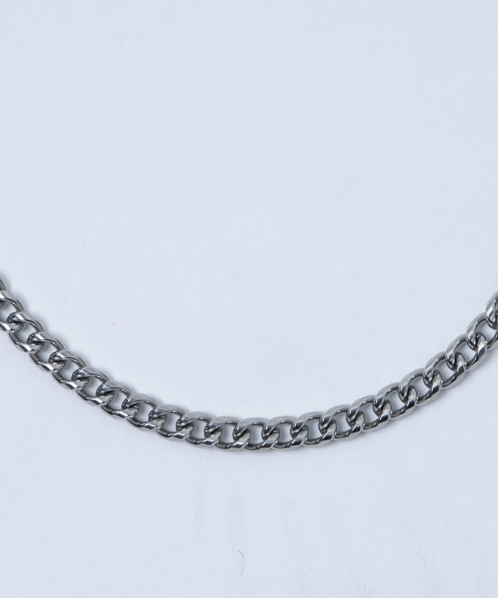 Mサージカルステンレスチェーンネックレス