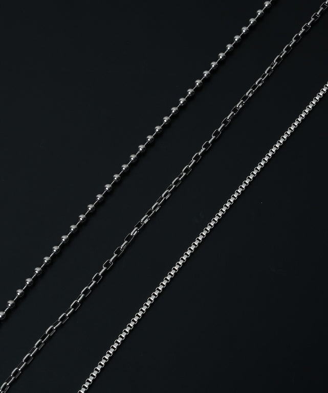 Mサージカルステンレスチェーンネックレス