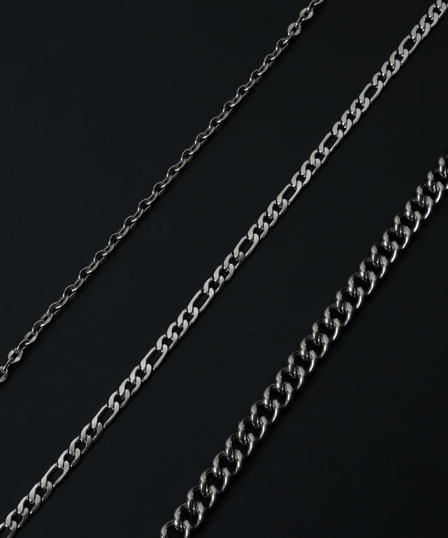 Mサージカルステンレスチェーンネックレス