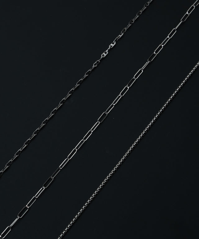 Mサージカルステンレスチェーンネックレス