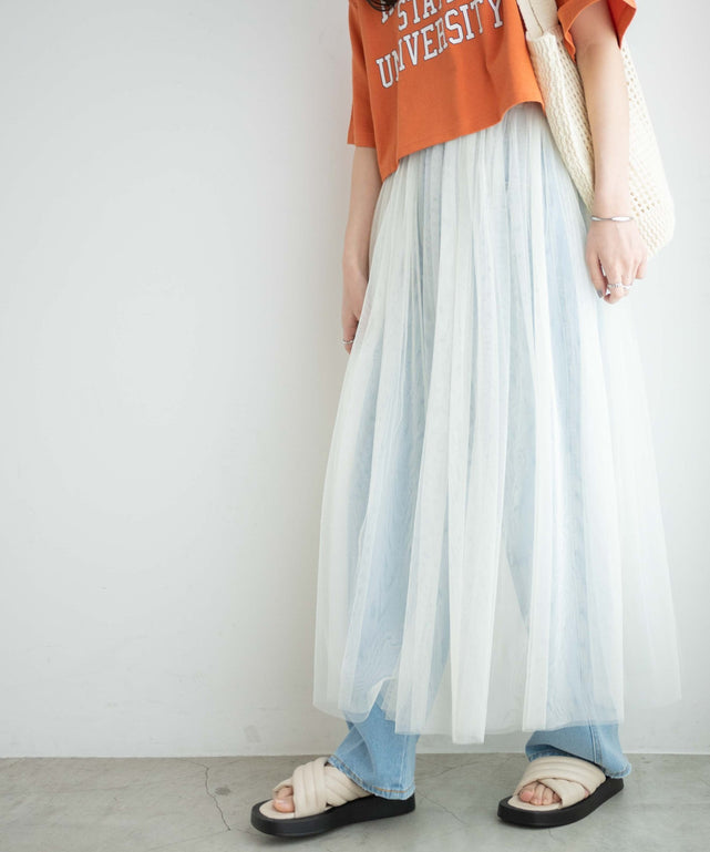 即納再入荷】 snidel 2wayボリュームチュールスカートの通販 by ηα☆снμ's shop｜スナイデルならラクマ 