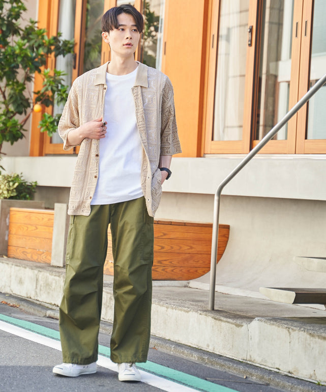 ベージュ モデル：177cm L着用