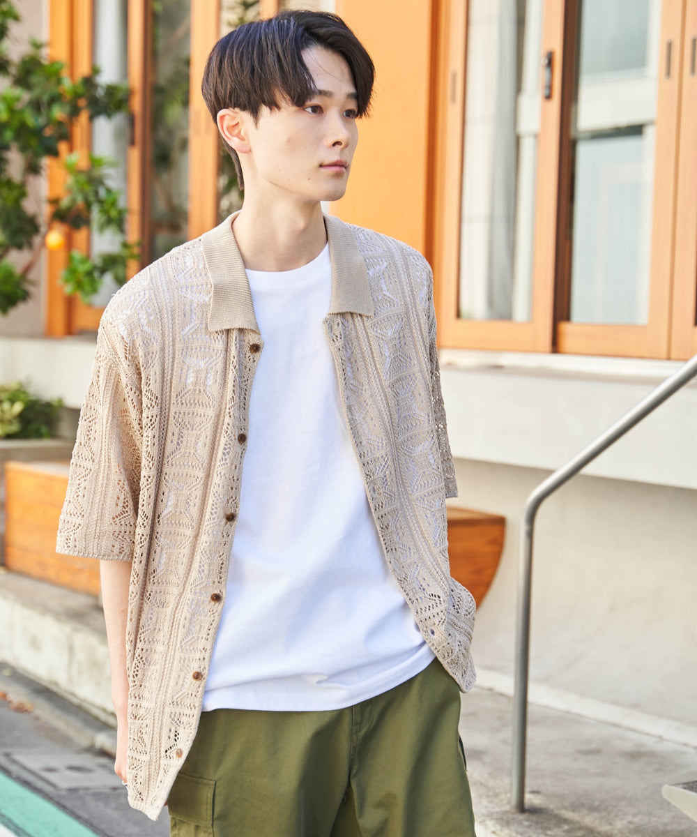 ベージュ モデル：177cm L着用