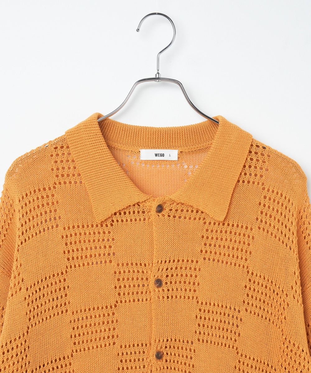 メッシュニットBIGシャツ