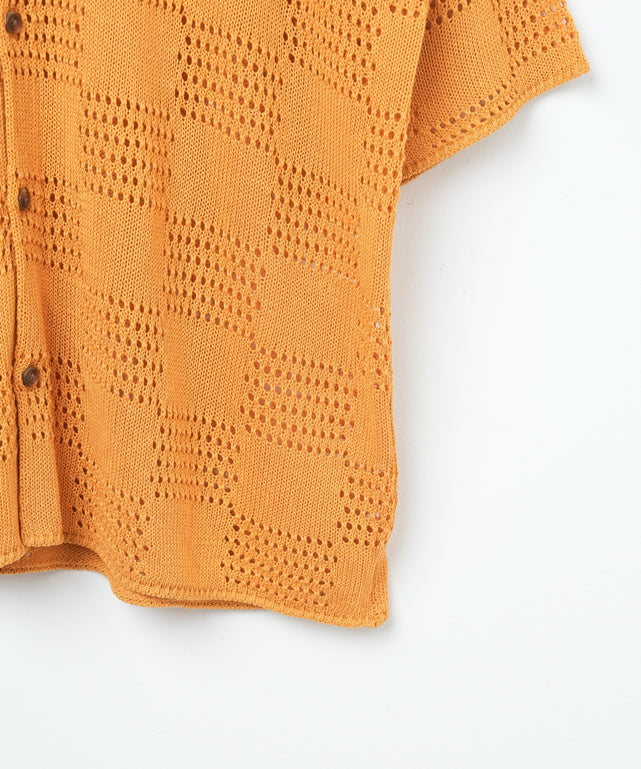 メッシュニットBIGシャツ