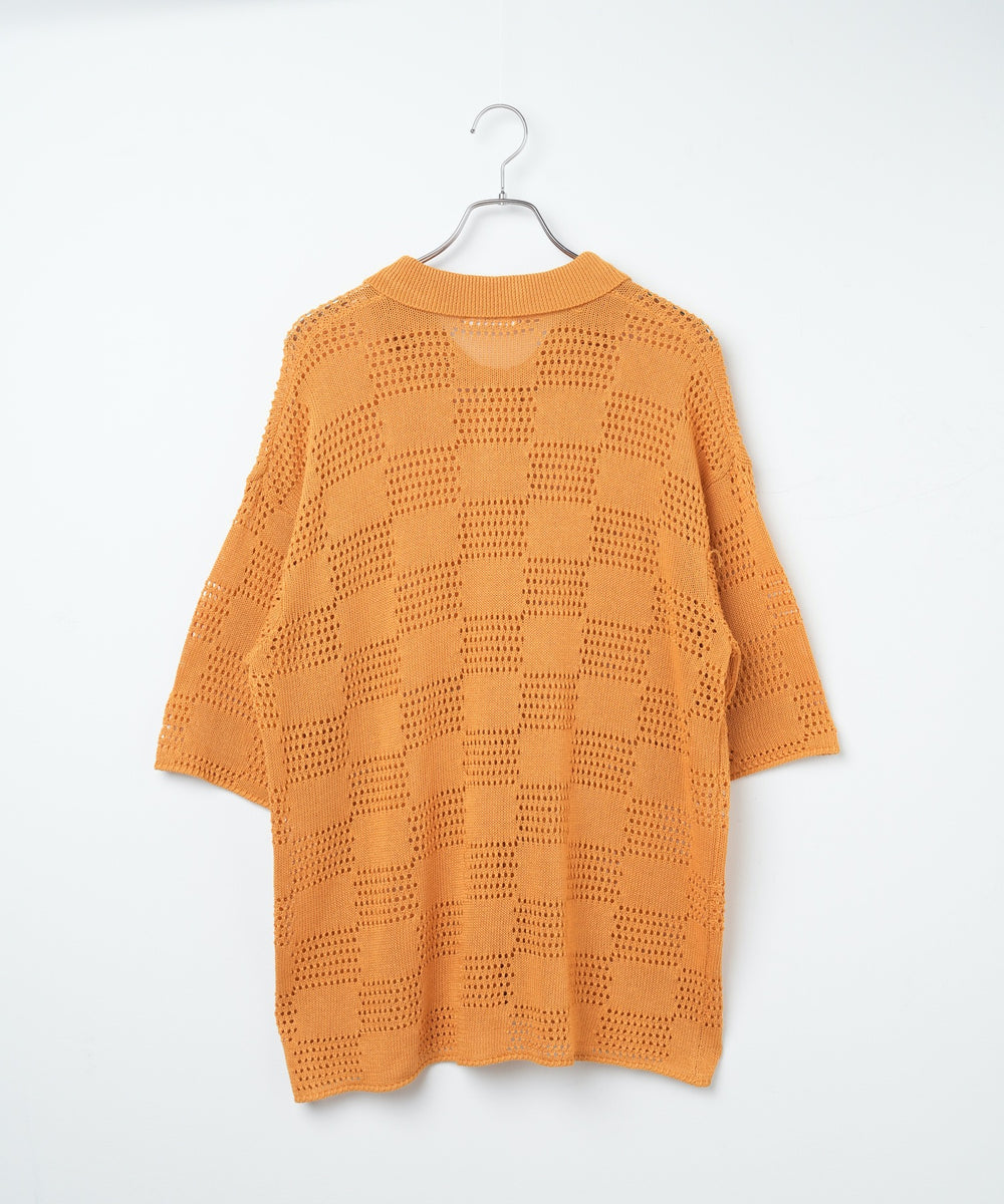 メッシュニットBIGシャツ