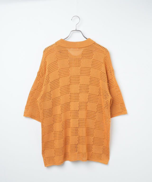 メッシュニットBIGシャツ