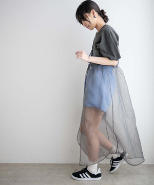 オーガンジーキャミワンピース