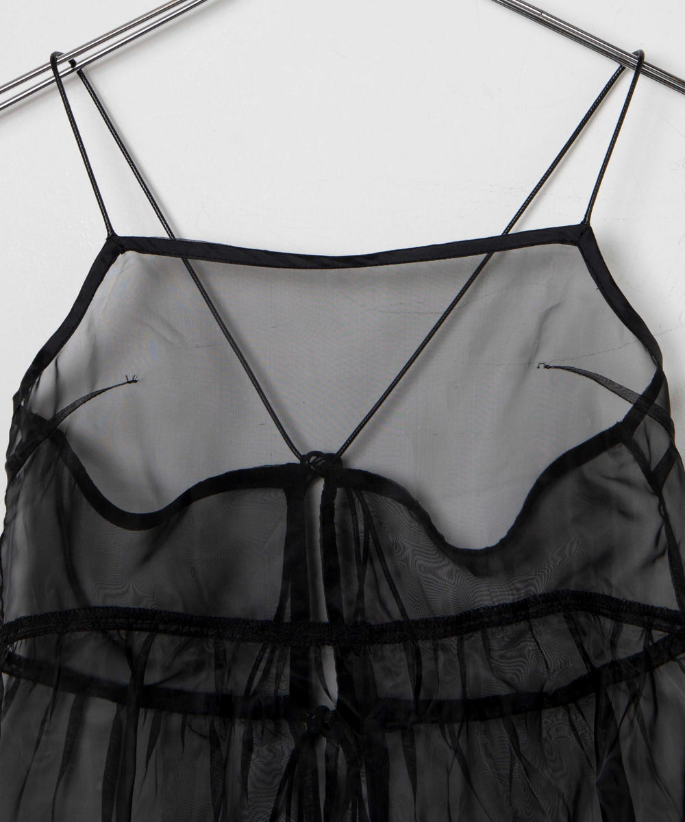 オーガンジーキャミワンピース