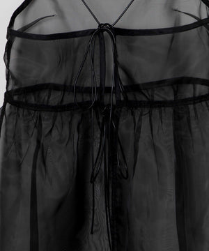 オーガンジーキャミワンピース