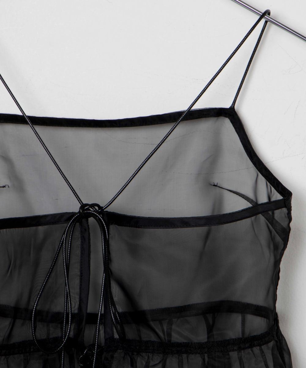 オーガンジーキャミワンピース