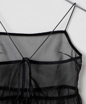 オーガンジーキャミワンピース