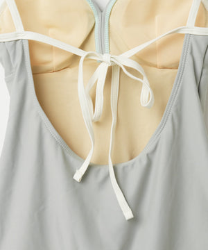 パイピングワンピーススウィムウェア