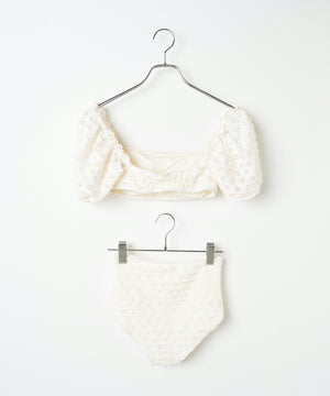 カットレース2ピーススウィムウェア