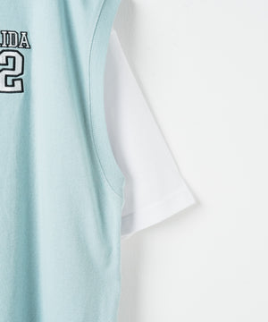 アクセ付きアンサンブルカットベストT