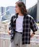 ブラック系チェック1 モデル：174㎝ L着用