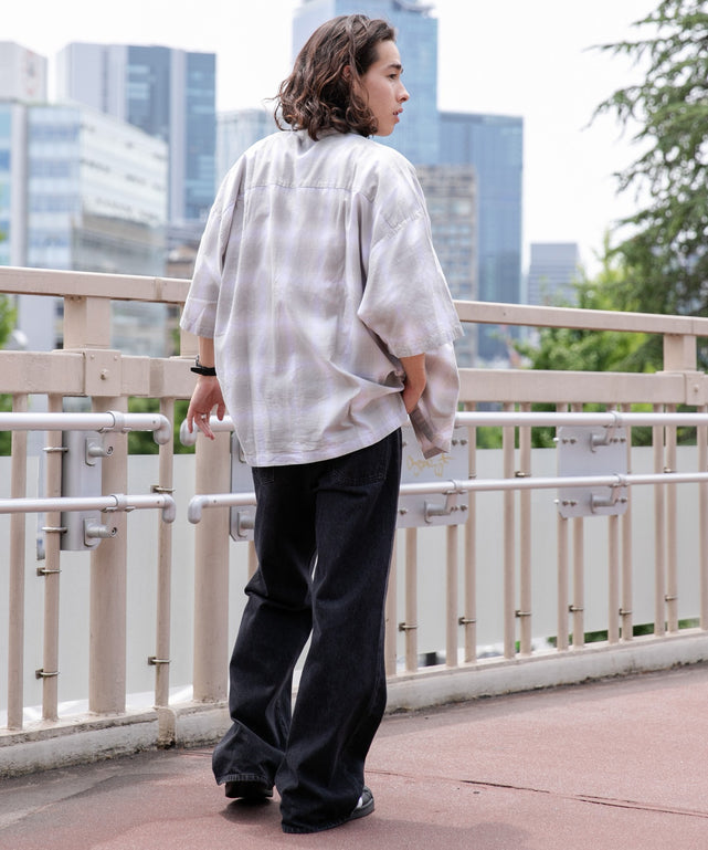 グレー系チェック1 モデル：174㎝ L着用