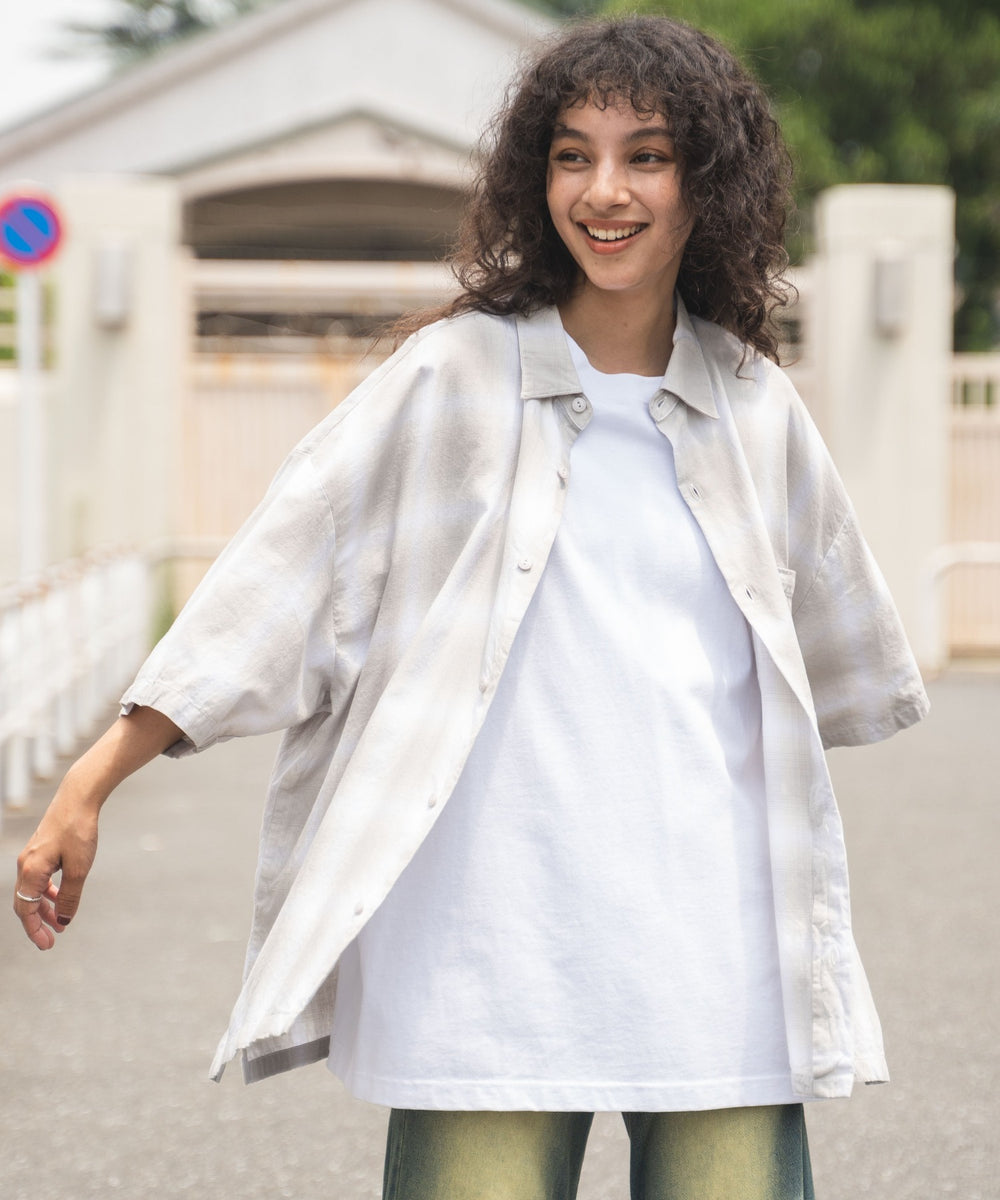 グレー系チェック  モデル：166cm L着用