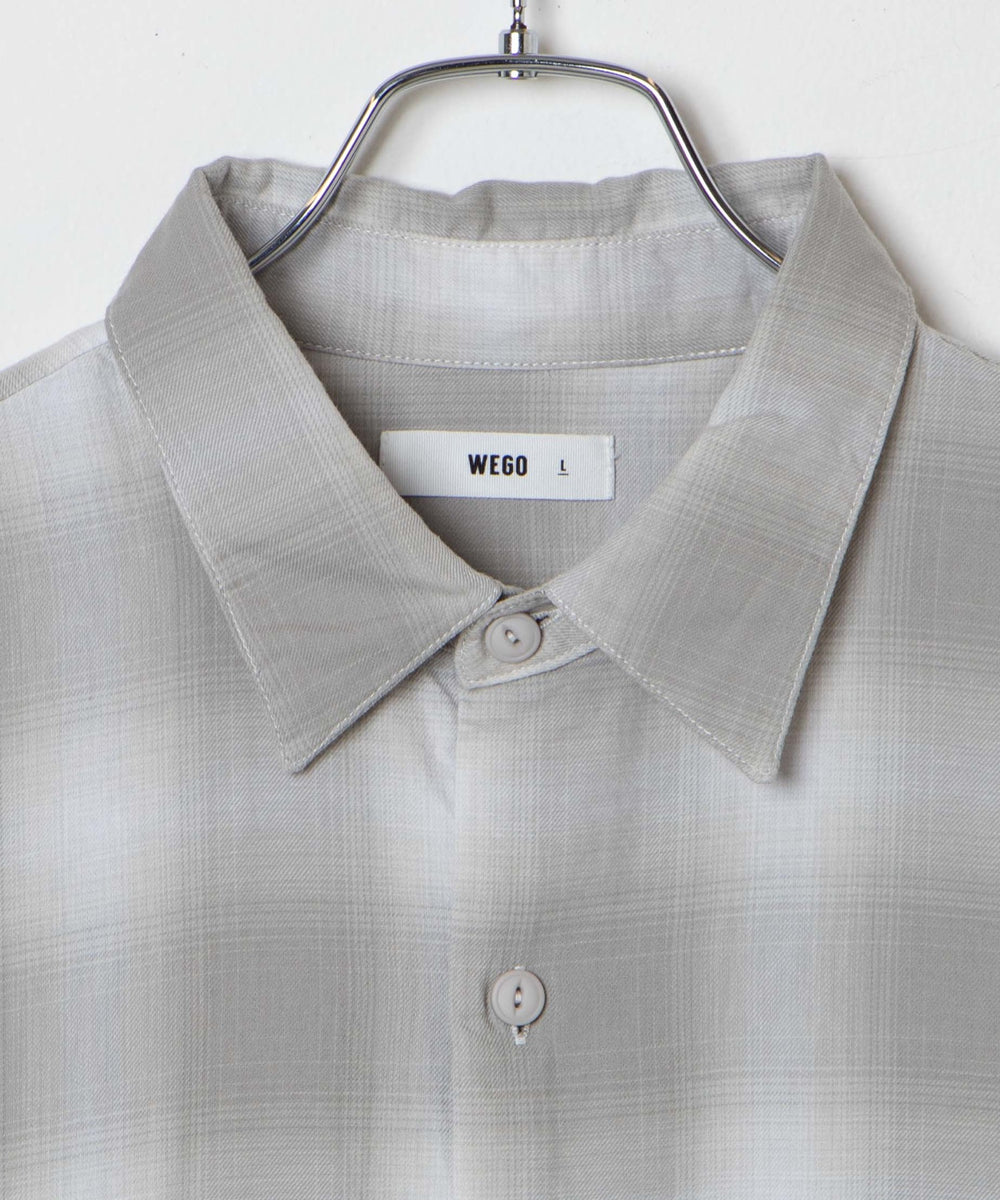 オンブレチェックBIGシャツ