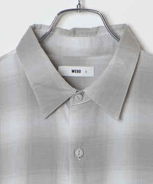 オンブレチェックBIGシャツ