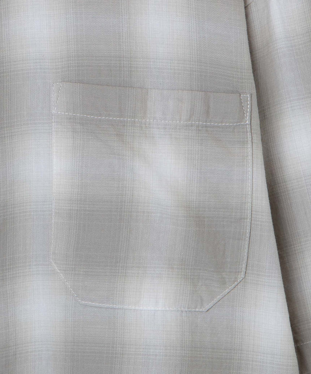 オンブレチェックBIGシャツ