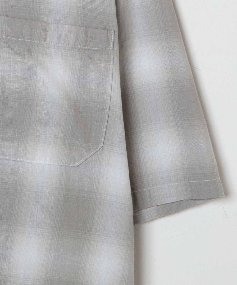 オンブレチェックBIGシャツ