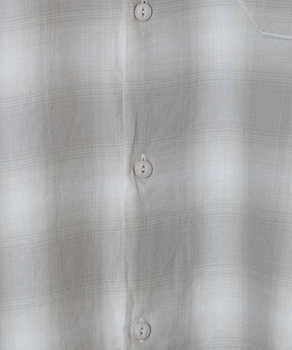 オンブレチェックBIGシャツ