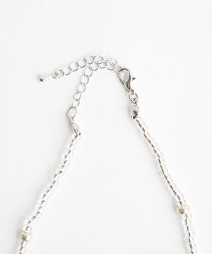 Lビーズリボンネックレス