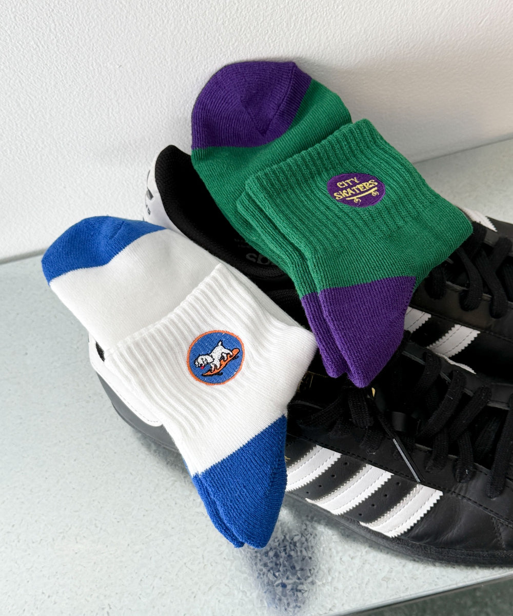 刺繍パイルソックス（U）