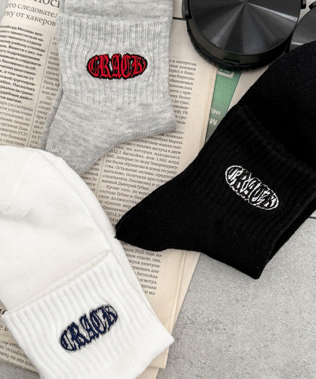 刺繍パイルソックス（U）