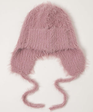 シャギーイヤーフラップニットキャップ